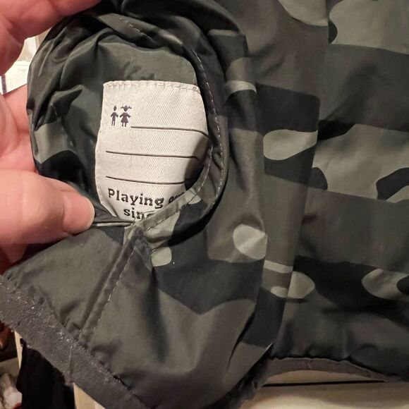 Columbia Camo Striped Kids Rain Jacket - Picture 4 of 7